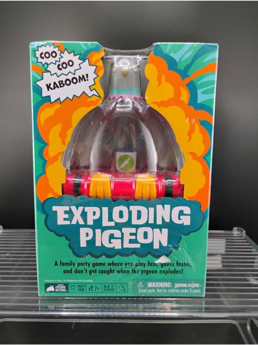 Exploding Pigeon Family Party Game Ages 7+ Fast-Paced Fun